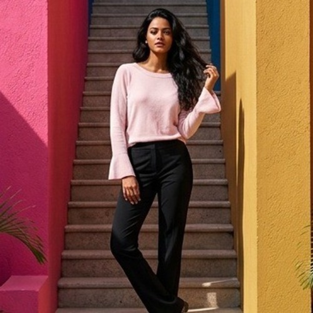 J. Crew XL Blush Pink 100% Cashmere Sweater Knit Top Women's NWT RV $209